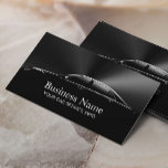 Carte De Visite Auto Détail Automotive Professionnel Noir<br><div class="desc">Auto Automotive Professional Cartes de visite en métal noir.</div>