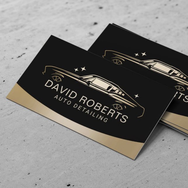 Carte De Visite Auto Détail Muscle Lavage automobile (Créateur téléchargé)