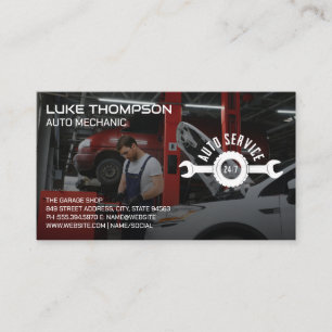 Carte De Visite Auto Mécanique Travailler sur Moteur de voiture da