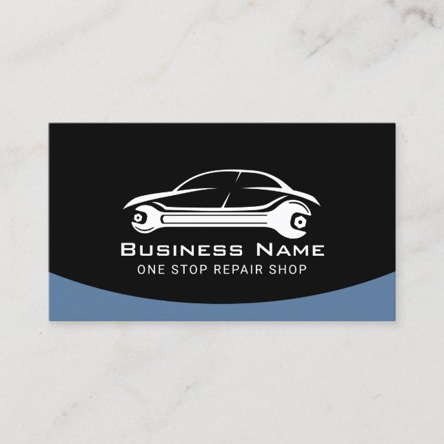 Carte De Visite Auto Repair Automotive Professional Car Mechanic (Devant)