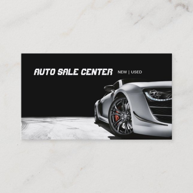 Carte De Visite Auto Sale Car Dealership Business Card (Devant)