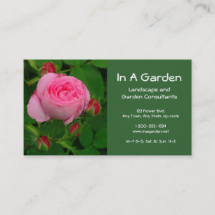 CARTE DE VISITE AUTOBUS PERSONNALISABLE.CARTE/ROSE ROSE/ROSEBUDS P