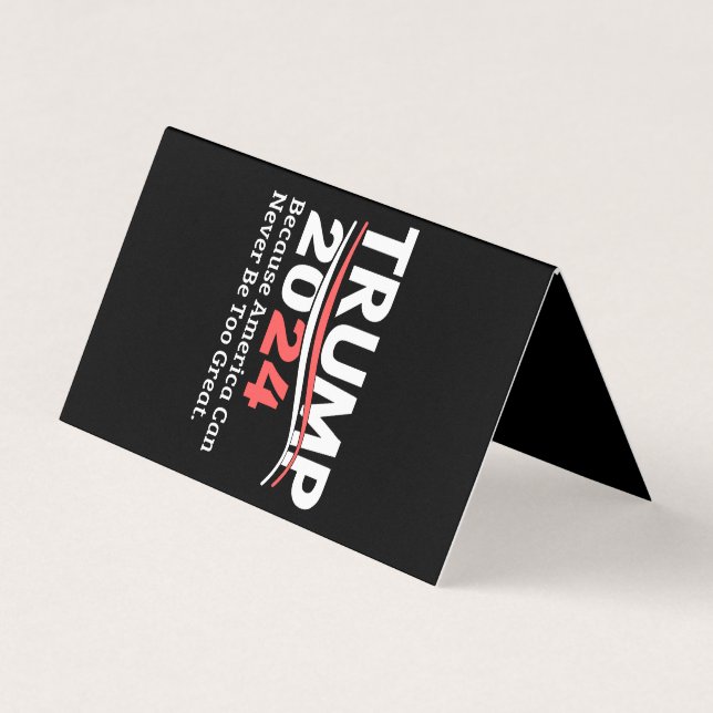 Carte De Visite autocollant trump 2024 (Devant)