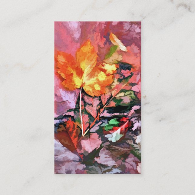 CARTE DE VISITE AUTOMNE (Devant)