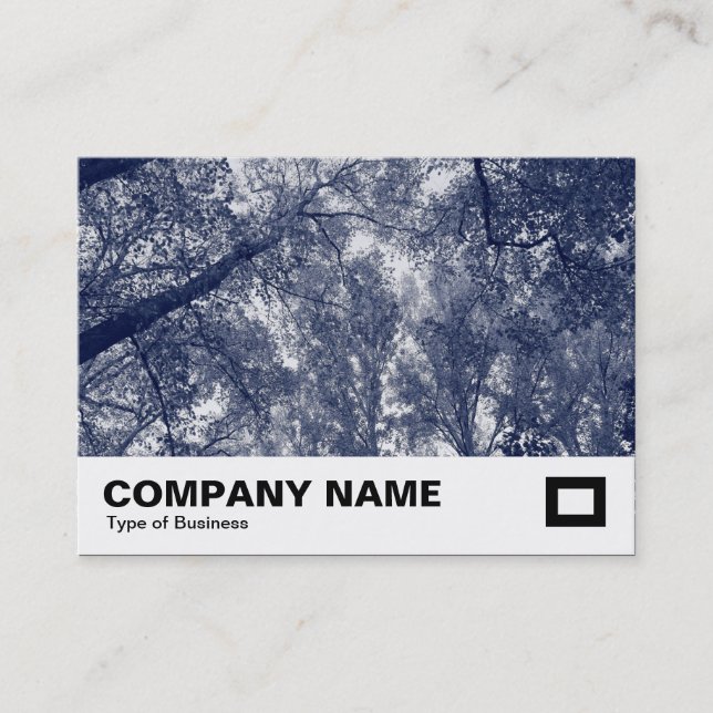 Carte De Visite Automne bleu (Devant)