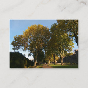 Carte De Visite Automne dans le parc