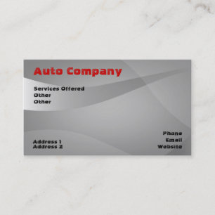 Carte de visite automobile