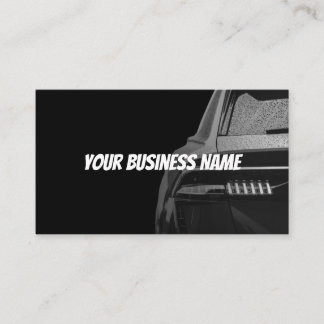 Carte de visite automobile - Design sombre audacie