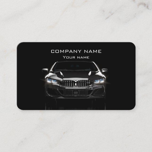 Carte de visite automobile élégant (Devant)