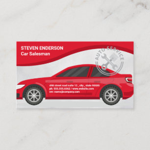Carte De Visite Automobile Logo de services de voiture