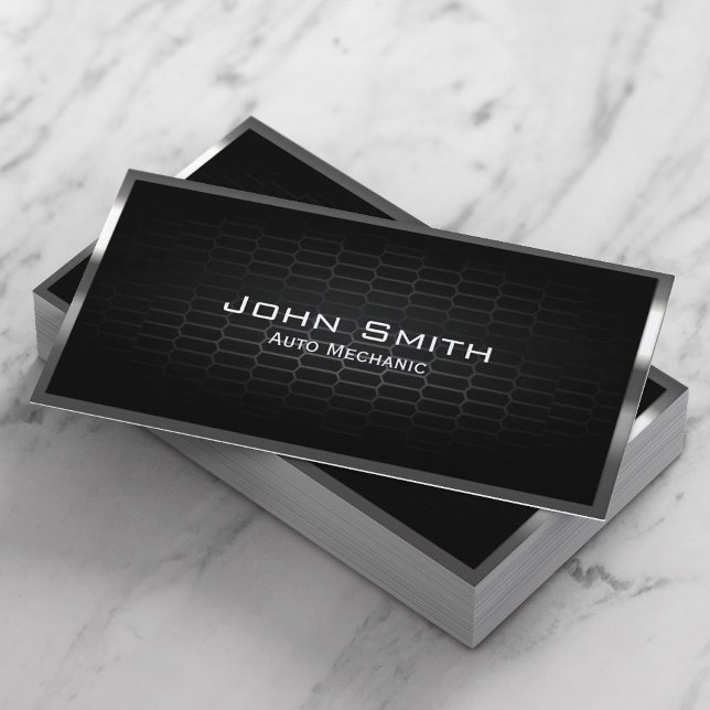 Carte De Visite Automobile Professionnelle Métal Automatique Mécan (Créateur téléchargé)