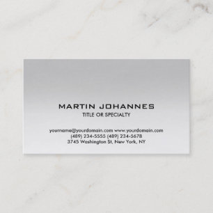 Carte de visite automobile simple à la mode Plain