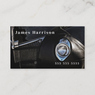 Carte De Visite Automotive Themed Leather Chaps Classic Car