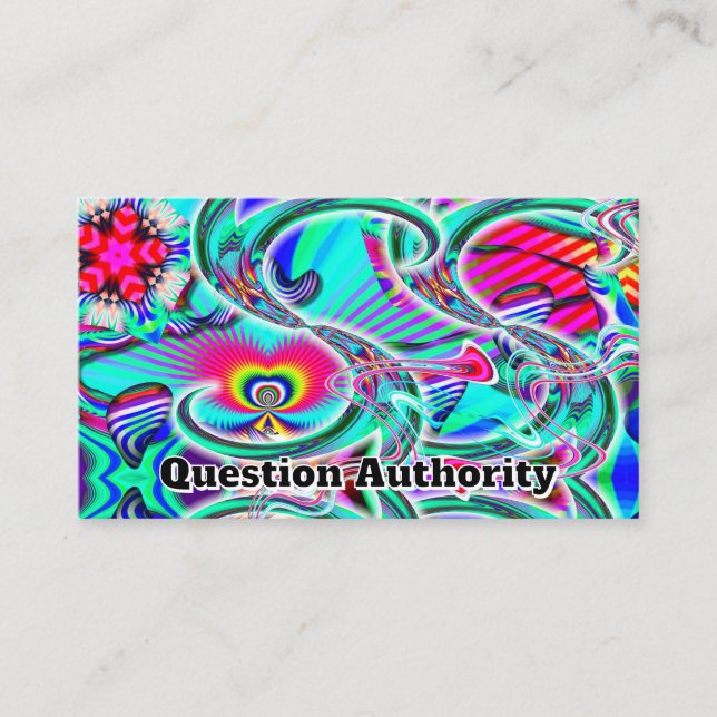 Carte De Visite Autorité des questions ( vous pouvez modifier les  (Devant)