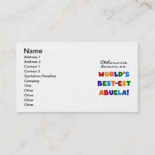 Carte De Visite Autrement connu en tant que cadeaux du