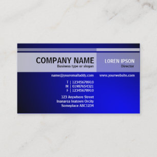 Carte De Visite Autres tons - Illuminé - Bleu