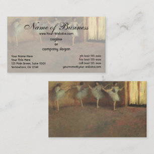 Carte De Visite Avant le ballet (détail) par Edgar Degas