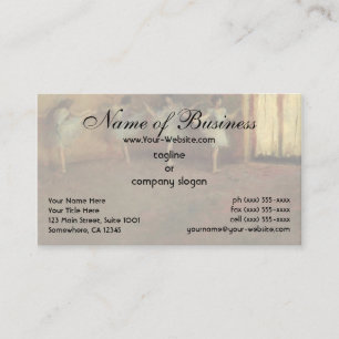 Carte De Visite Avant le ballet (détail) par Edgar Degas