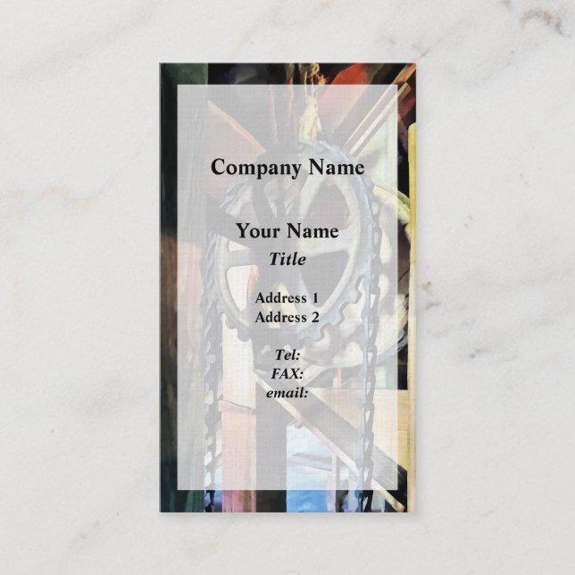 Carte De Visite Avantage Mécanique (Devant)