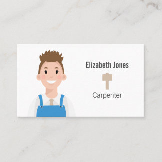 Carte de visite Avatar personnalisé Carpenter