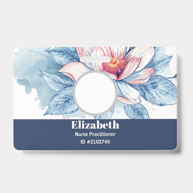 Carte de visite avec badges personnalisés (Avant)