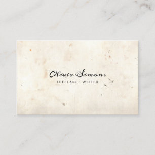 Carte de visite avec cadre vintage