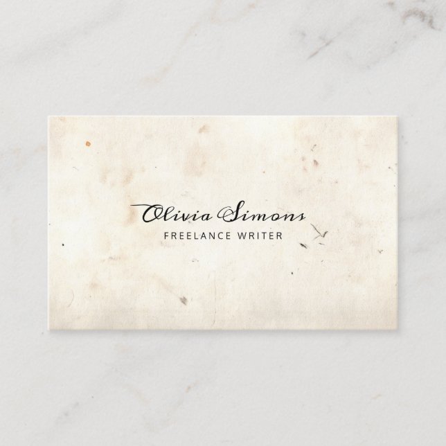 Carte de visite avec cadre vintage (Devant)