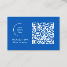 Carte de visite avec code et logo QR