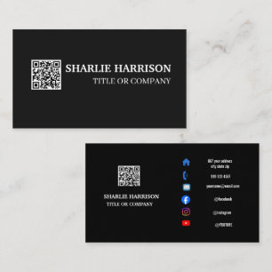 Carte de visite avec code QR