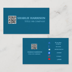 Carte de visite avec code QR