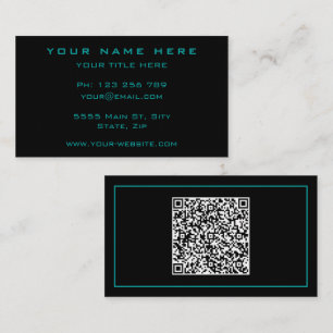 Carte de visite avec code QR - Choisir des couleur