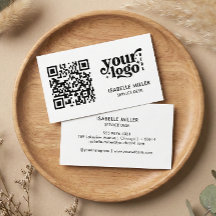 Carte de visite avec code QR | Design moderne simp
