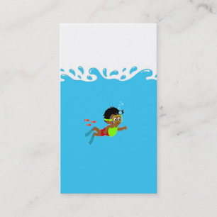 Carte de visite avec eau