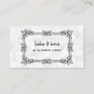 Carte de visite avec fond, fleur et texture