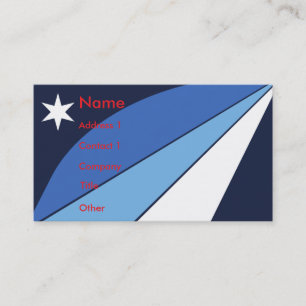 Carte de visite avec le drapeau de Columbia, SC