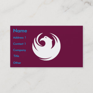 Carte de visite avec le drapeau de la ville de Pho