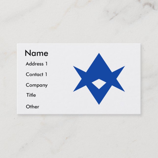 Carte de visite avec le drapeau de Toyota City, Ja (Devant)