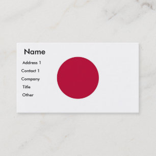 Carte de visite avec le drapeau du Japon