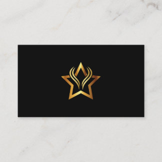 Carte de visite avec logo étoile