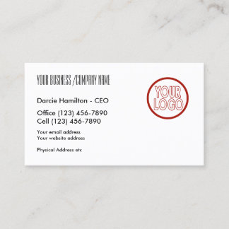 Carte de visite Avec Logo Personnalisé