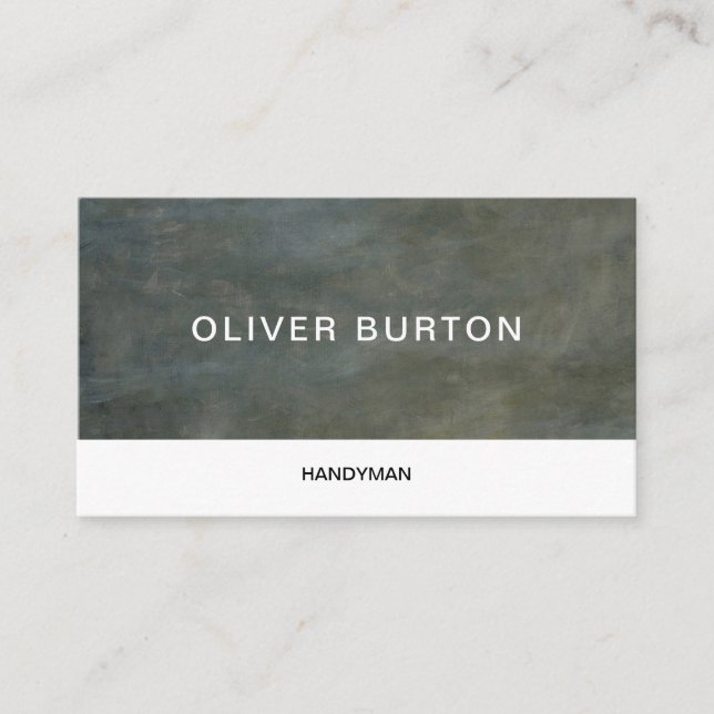 Carte de visite avec texture en béton. (Devant)
