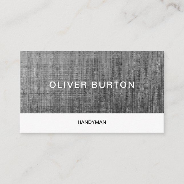 Carte de visite avec texture en béton. (Devant)