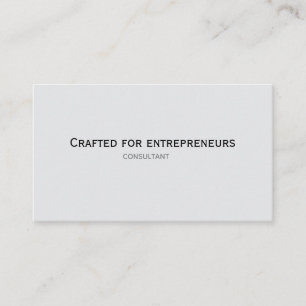 Carte De Visite Avec typographie propre avec slogan