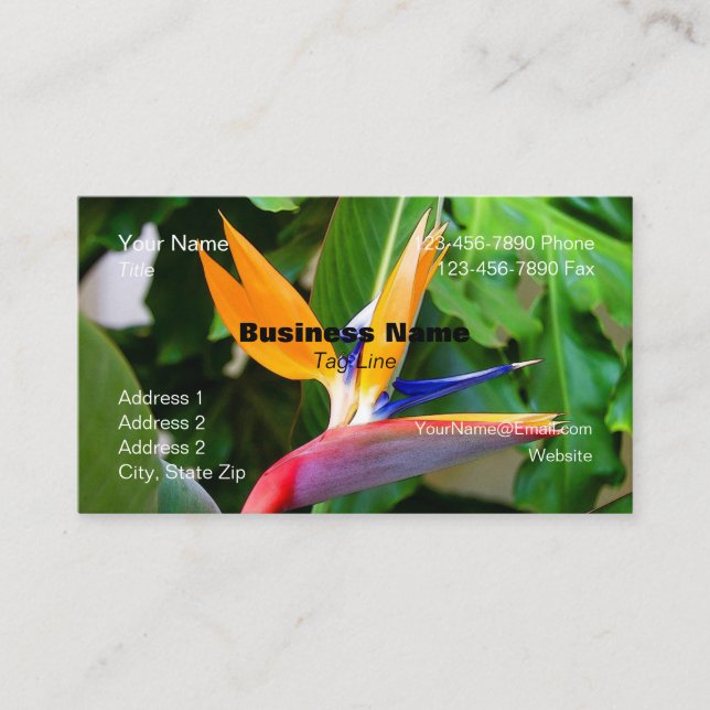 Carte de visite avec une fleur - HAMbyWG (Devant)