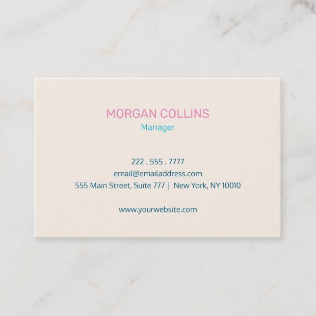 Carte de visite avec votre logo (Devant)