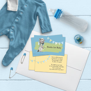 Carte De Visite Aviator Wolf Baby shower Livres Pour Bébé