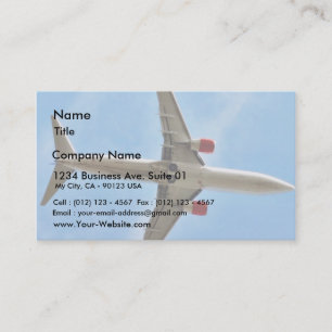 Carte De Visite Avion En Plein Air