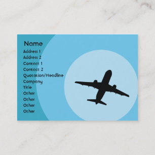 Carte De Visite Avion - potelé