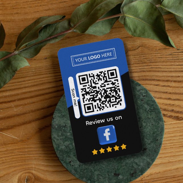 Carte De Visite Avis Facebook pour les entreprises avec code QR (Facebook small business review
)