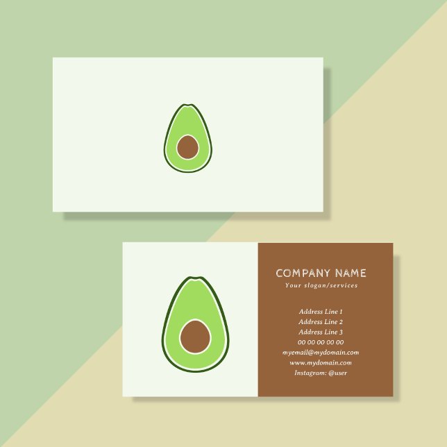 Carte de visite Avocado (Avocado Business Card)